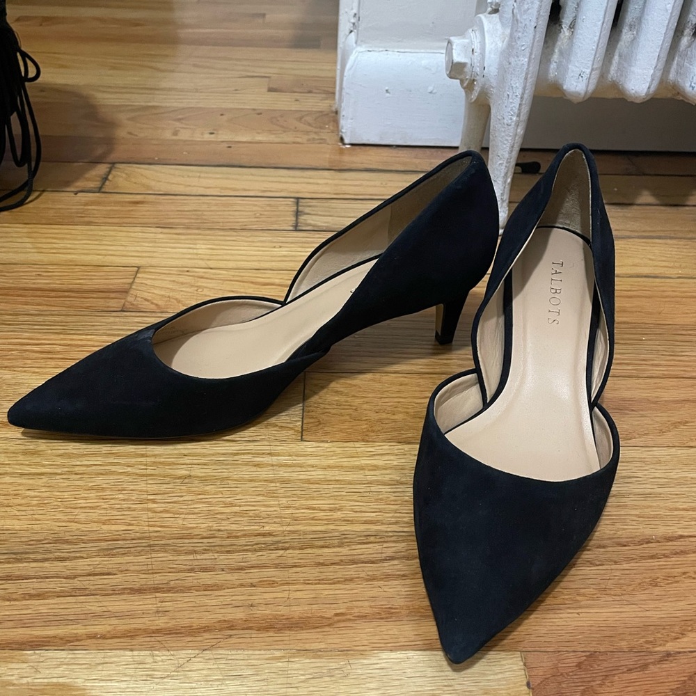 Talbots Black Suede Heels